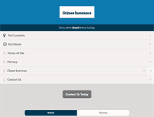 Tablet Screenshot of grimesinsurance.com